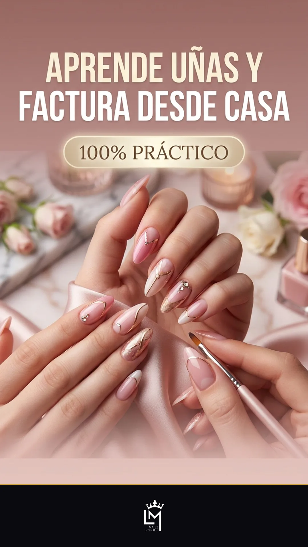 Historia ML Nails — Aprende uñas y factura desde casa