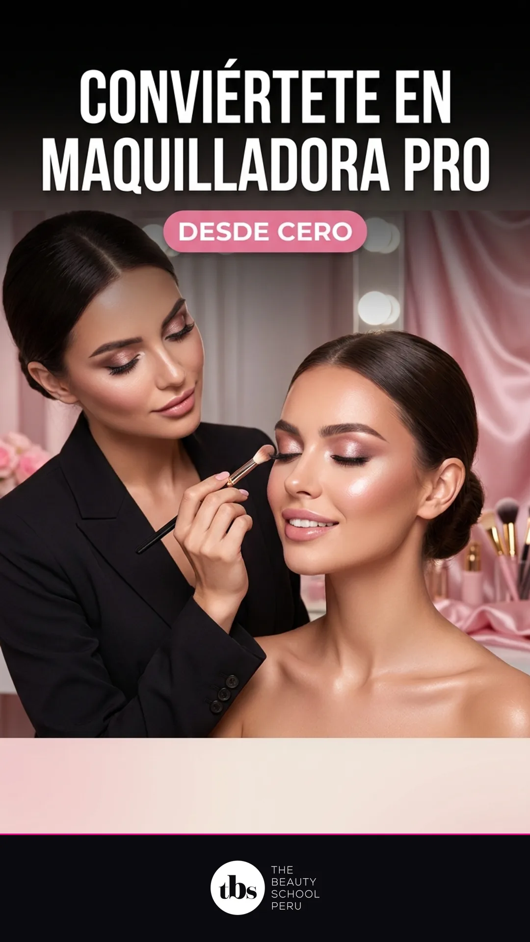 Historia The Beauty School — Conviértete en maquilladora pro